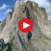 The Val Gardena as seen from above