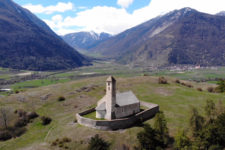 Colle di Tarces as seen from above