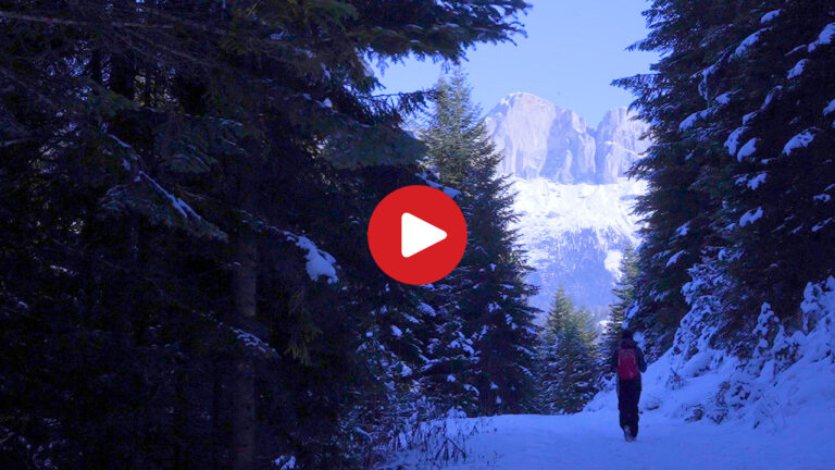 Winter Hike to Lake Carezza
