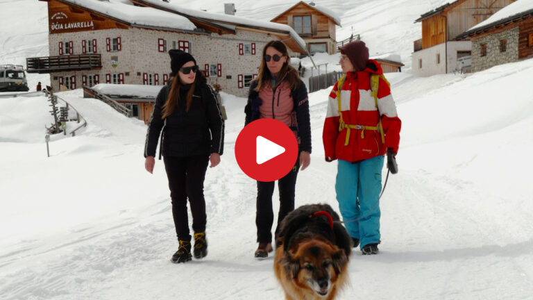 Winter hike in the Kingdom of Fanes