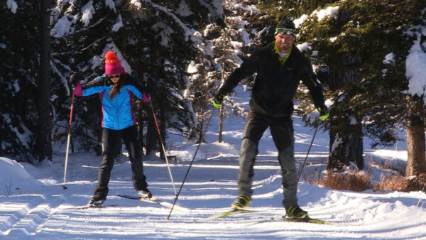 Cross-country skiing at Val d'Ega