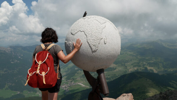 Villanderer Berg mit Roter Rucksack