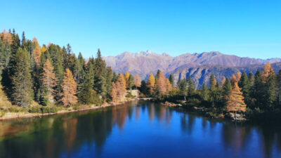 Lake Pontelletto seen from above