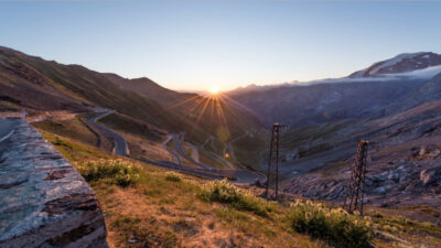 Sunrise over the Stelvio Pass