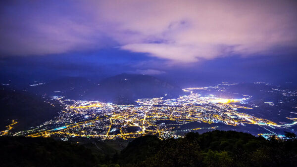 Evening mood above Bolzano