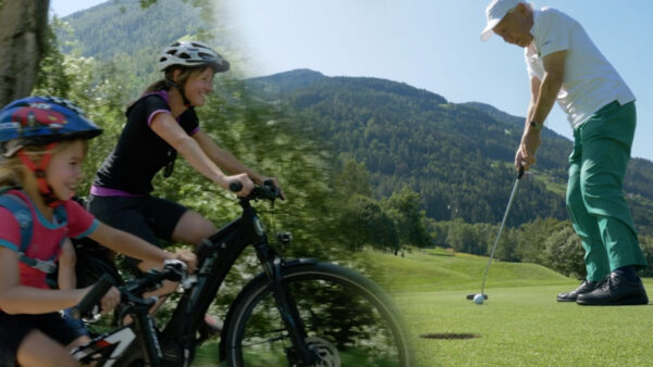 Golfing & biking in Passiria Valley