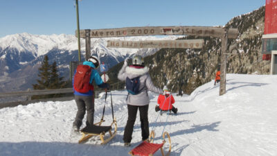 Tobogganing in Merano 2000