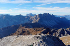 Mt. Sass de Putia as seen from above