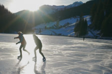 Ice Skating on Lake Valdurna