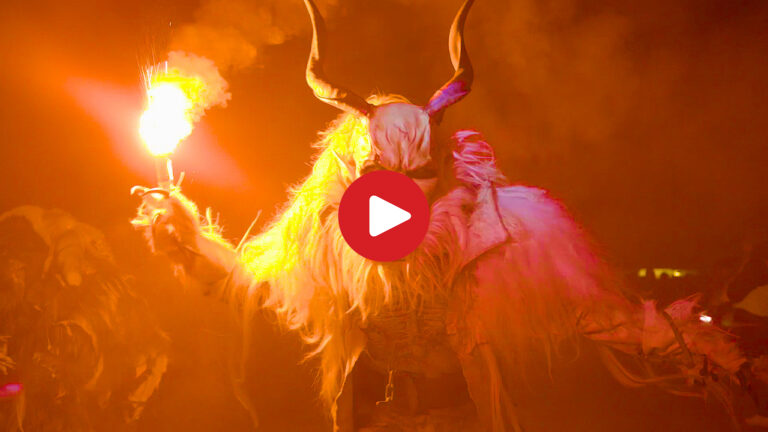 Krampus run in South Tyrol