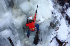 Ice climbing in the Valle Aurina