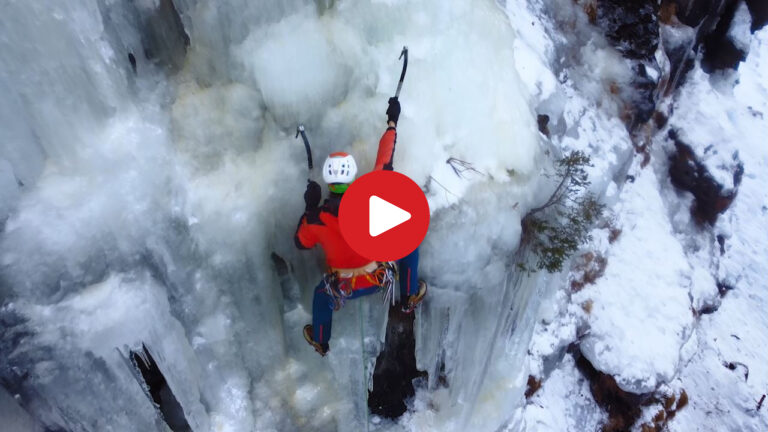 Ice climbing in the Valle Aurina