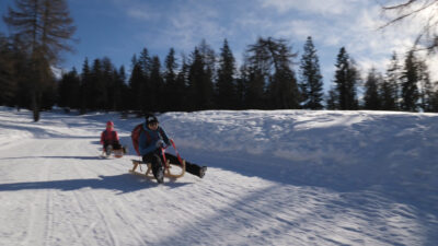 In Slittino sull‘Alpe di Rodengo