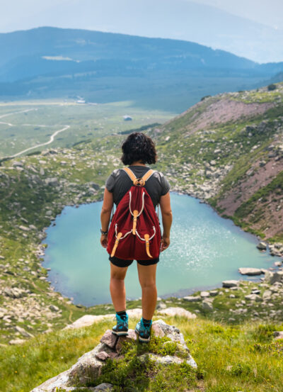 Roter Rucksack