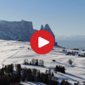 The Alpe di Siusi seen from above