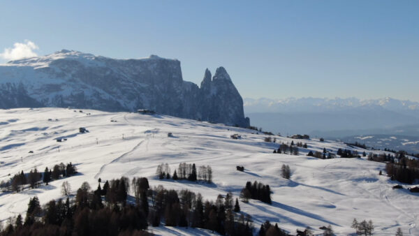Alpe di Siusi seen from above