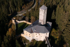 Monguelfo Castle as seen from above