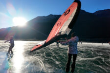 Thrills on ice at Lake Caldaro