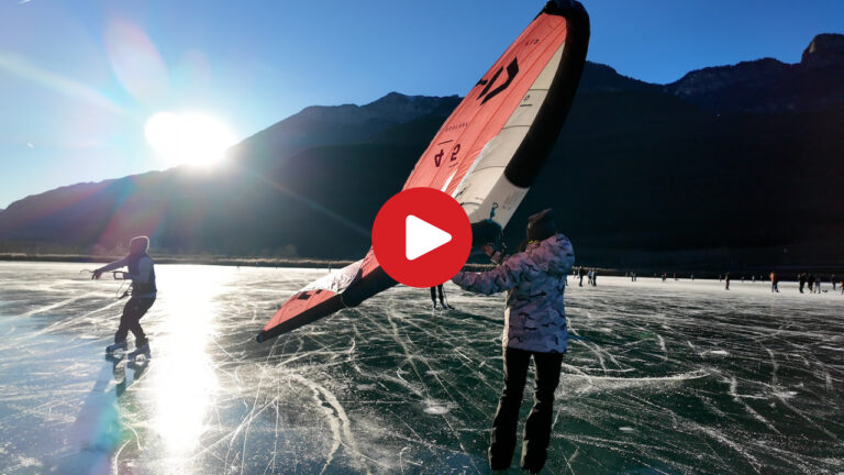 Thrills on ice at Lake Caldaro