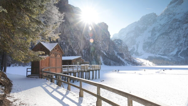 Winteratmosphäre in Südtirol