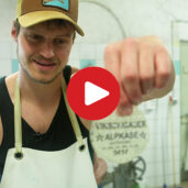 Alpine cheese in the Zerzertal valley