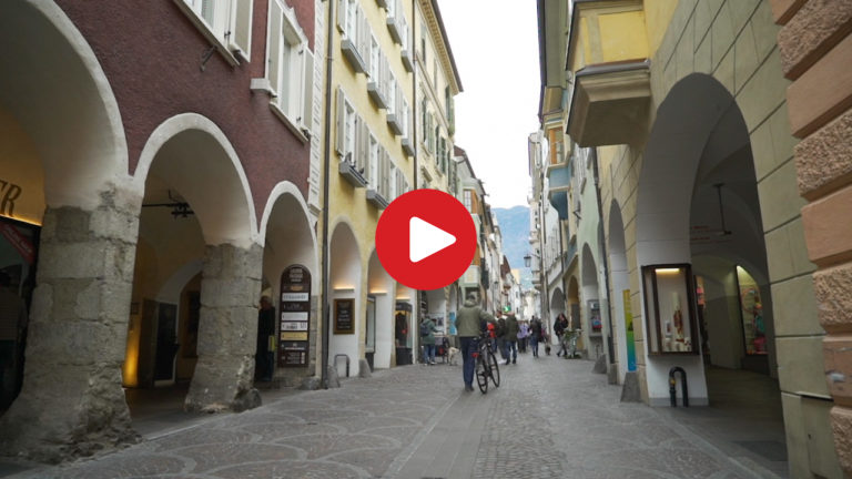 The historic arcades of Merano