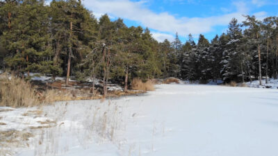 Il lago Colle in inverno