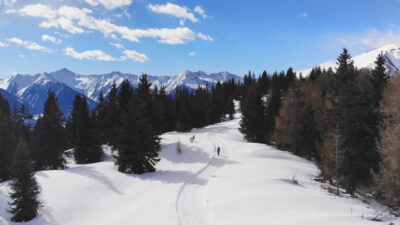 Winter hike on the Flaner Jöchl