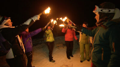 Moonlight Tobogganing