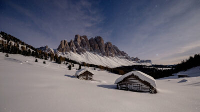 Una notte con vista sulle Odle