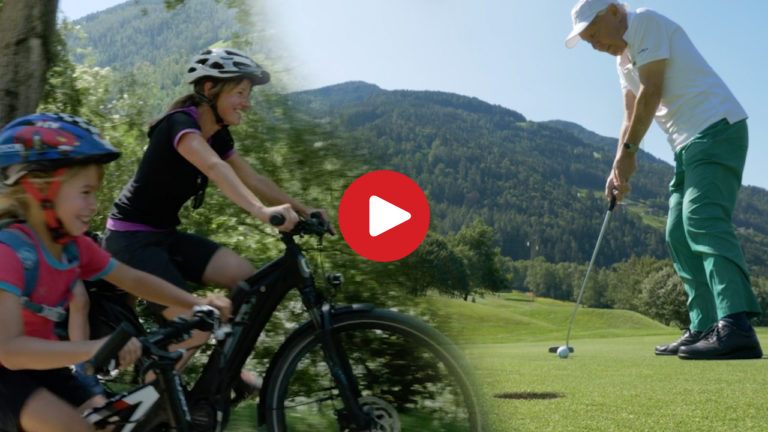 Golfen und Radfahren im Passeiertal