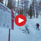 Ski mountaineering teaching route