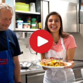 Potato “rösti”, fried egg and speck