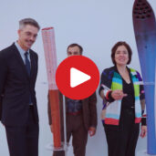 Die olympischen Fackeln im Museion