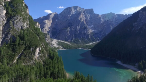 Lake Braies seen from above