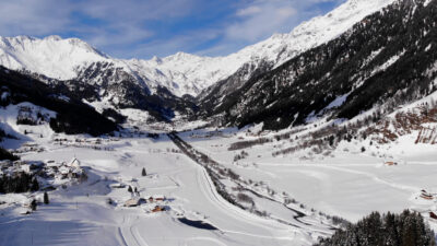 Cross-country skiing in Val Ridanna