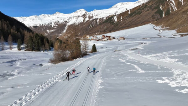Cross-country skiing at Vallelunga