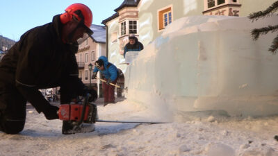 Eisskulpturen in Gröden