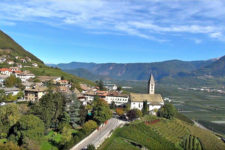 Cortaccia on the Wine Road as seen from above