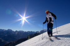 Im Skigebiet Latemar Dolomites