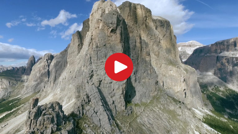 The Val Gardena as seen from above