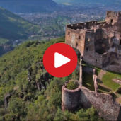Rafenstein Castle in Bolzano as seen from above