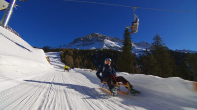 Tobogganing fun in Obereggen