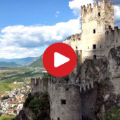 Il Castello di Salorno visto dall'alto