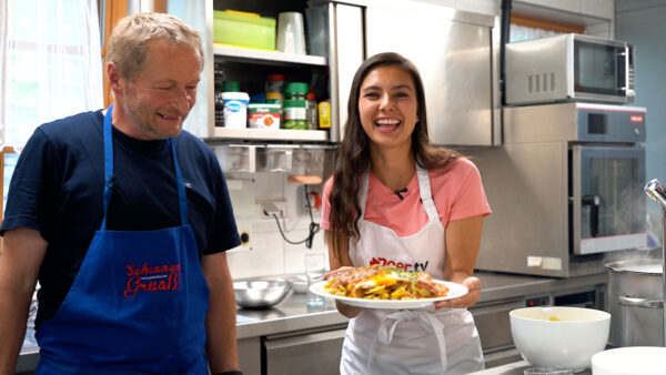 Patate Arrosto, Uova e Speck